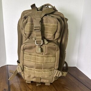 Flying Circle Coyote Brown Tactical Assault Backpack Padded Multiple Compartment